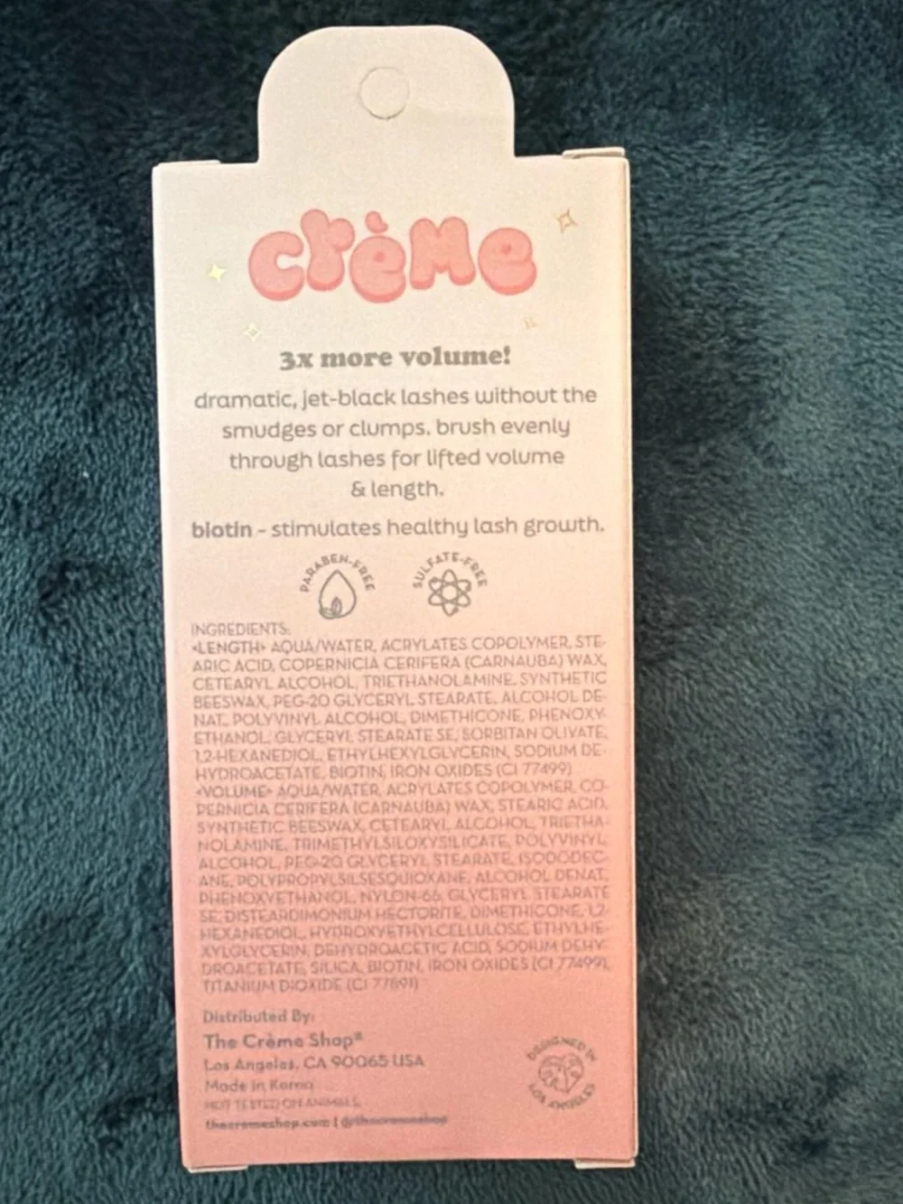 Crème Lash Serum Mascara Duo in Pink – Mascara + Biotin Growth Serum